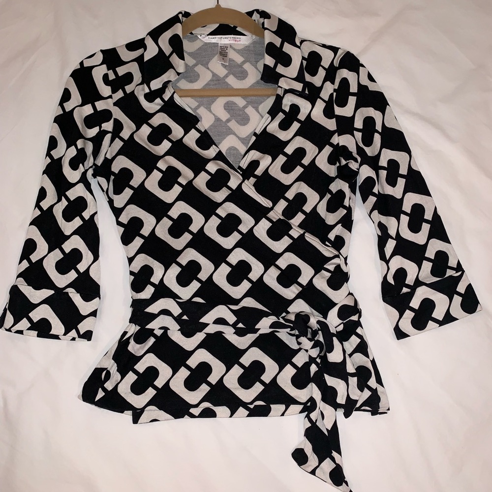 Diane von Furstenberg wrap shirt